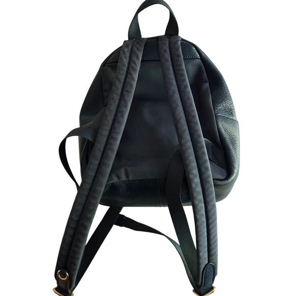 Coach F38263 Mini Charlie Dark Blue Pebbled Leather Backpack Daypack - Picture 2 of 16